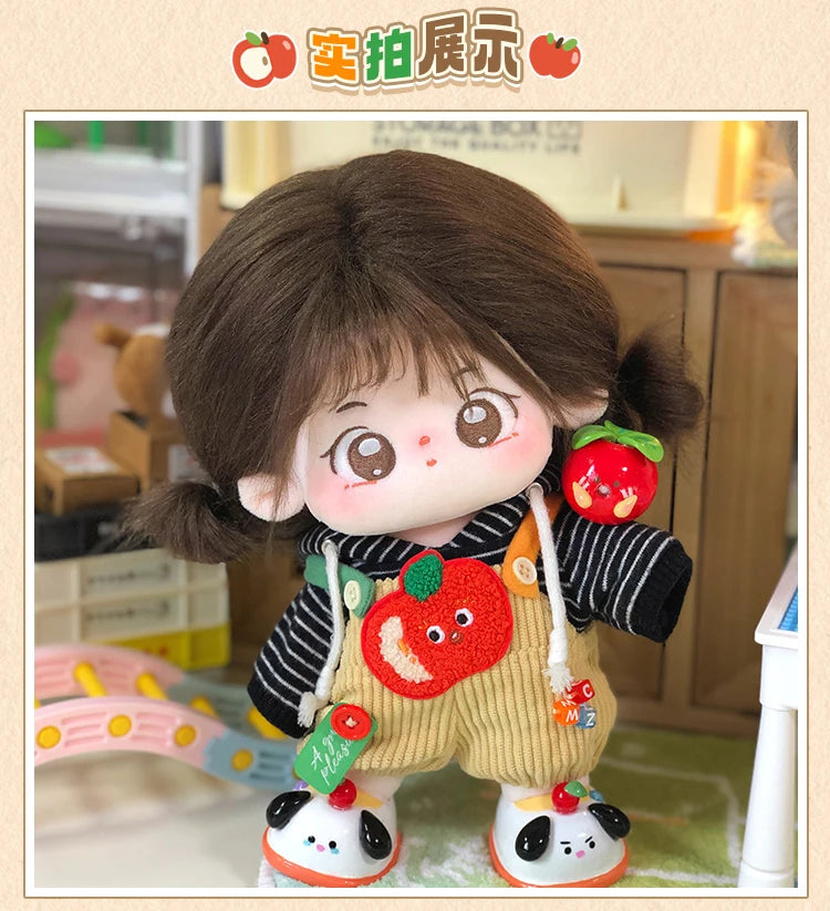 17cm Cute Mini Plush Doll'S Clothes Outfit Accessories For Korea Kpop Exo Labubu Idol Dolls Sweater Hoodie Clothing DIY Kid Gift