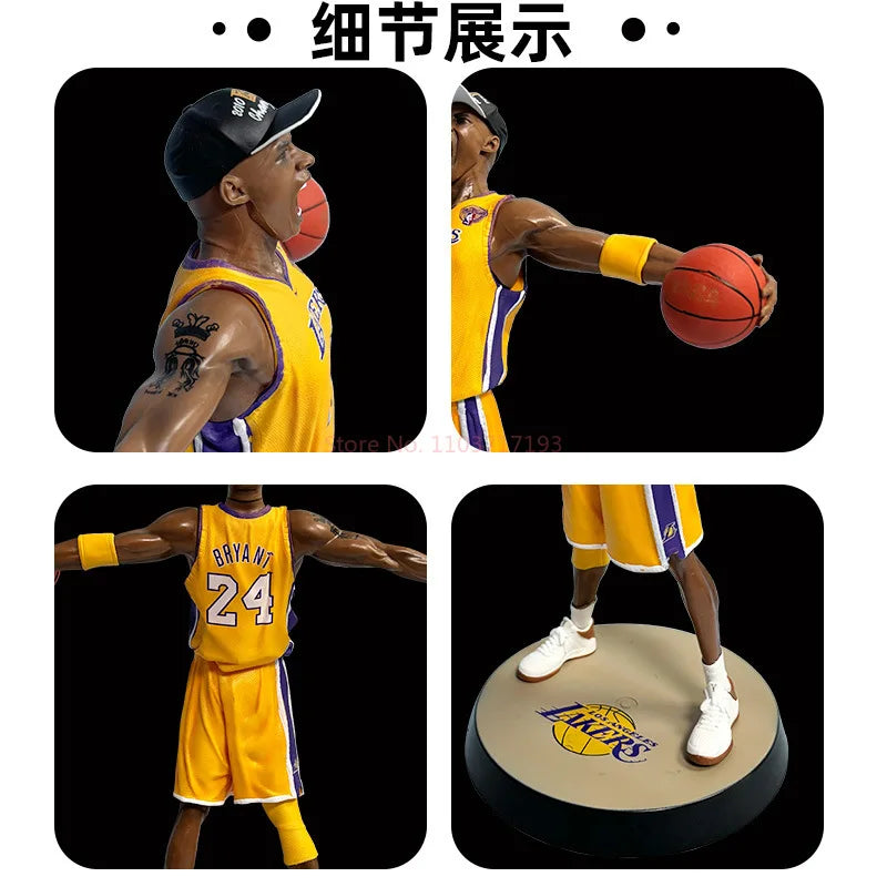 Hot NBA Basketball Star Kobe Bryant Figure Model Black Mamba Roars Kobe Model Movable Doll Decoration For Children Surprise Gift