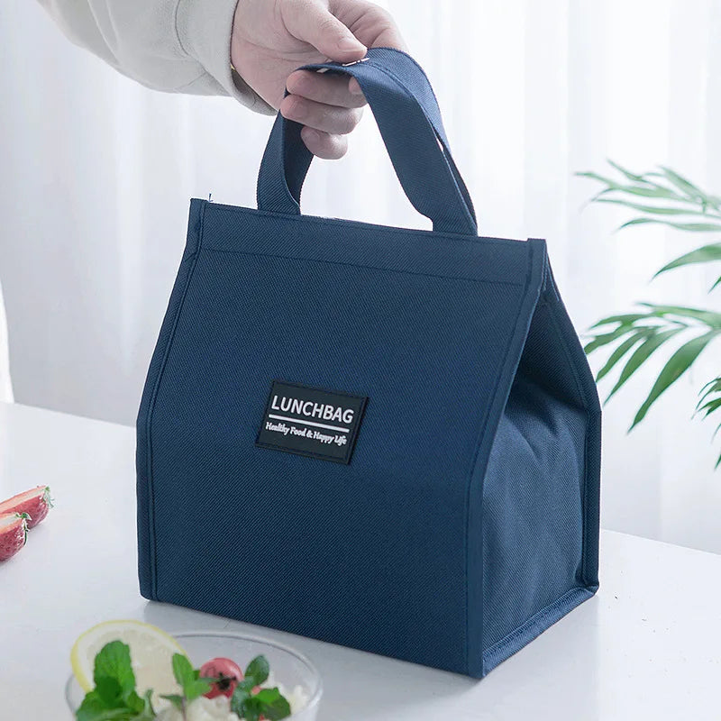 High Capacity Portable Oxford Lunch Bags Picnic School Food Bento Thermal Insulated Fresh Cooler Tote Bag Storage Container