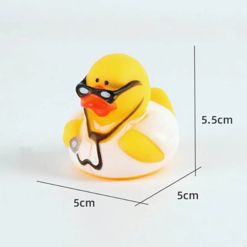 New Cute Little Yellow Duck Bath Toy Children Baby Swimming Water Play Toys Pinch Call Rubber Ducky