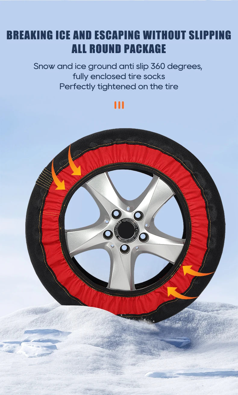 Anti-skid Chains Car Wheel Emergency Tire Chain Snow Socks Winter Car Accessories for Mercedes Benz AMG For BMW For Volkswagen