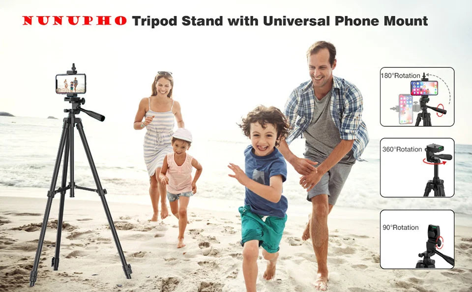 Flexible Tripod Professional Video Recording DSLR Camera Photography Stand for Xiaomi Huawei iPhone Gopro with Selfie Remote