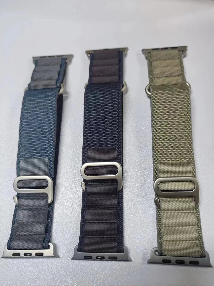 Alpine loop for Apple watch Ultra band 49mm 44mm 45mm 40mm 41mm 42mm 45 44 mm Nylon bracelet iwatch series 8 9 7 6 5 4 SE bands