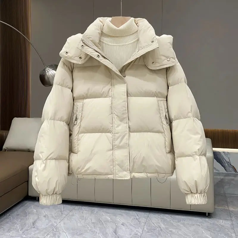 Korean Winter Jacket Women Parkas 2024 New Short Hooded Cotton Padded Jacket Casual Warm  Parka Female Outwear Ladies Top