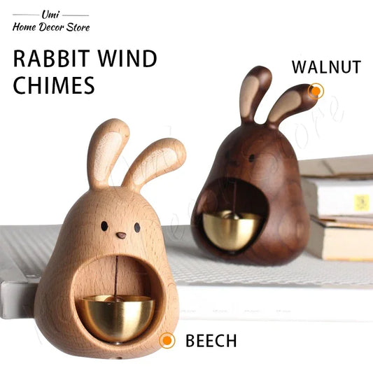 Wind Chime Decorative Healing Series Rabbit Decoration Pendant Doorbell Housewarming Gift Bells Clang Nordic  Room Decoration