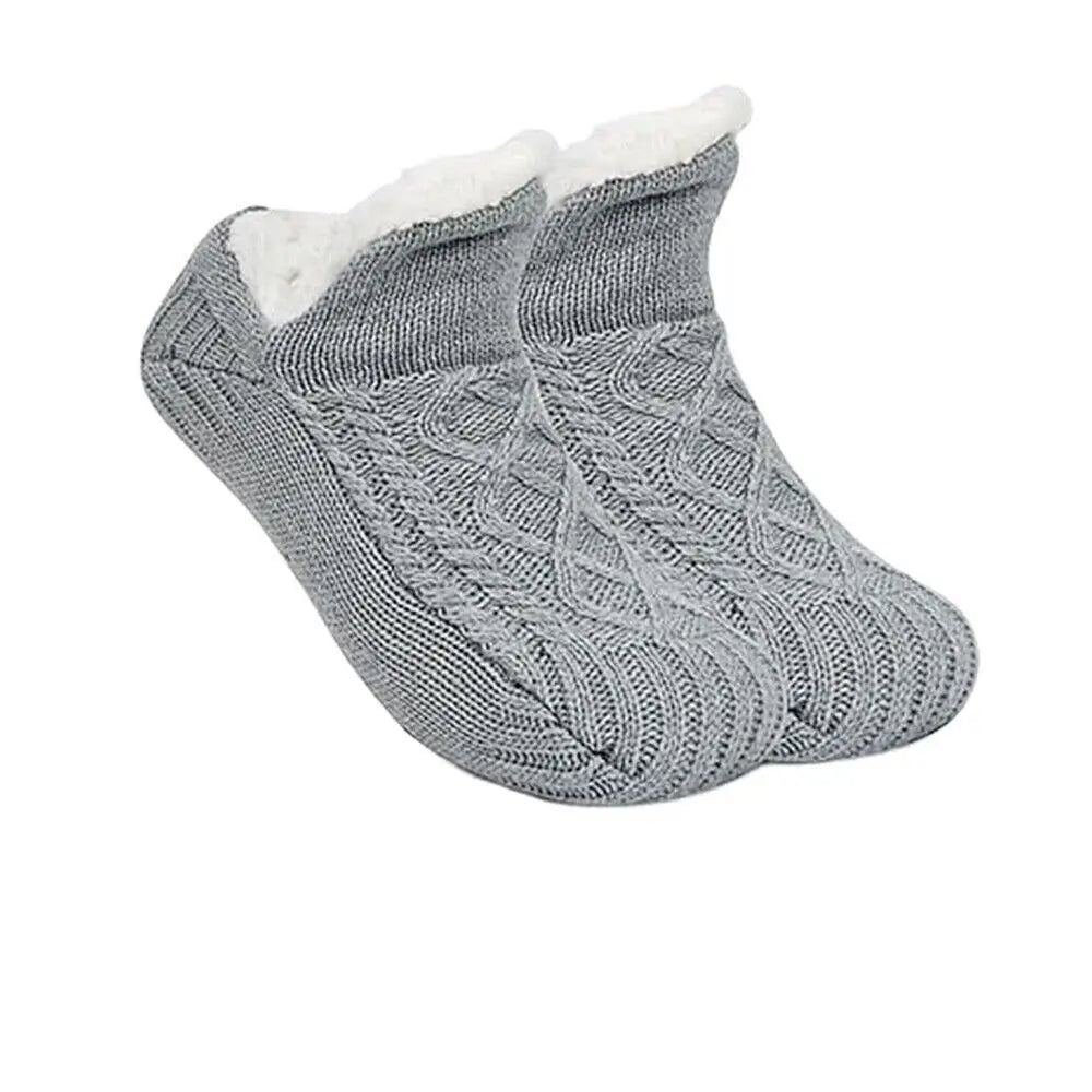 2024 New Winter Warm Floor Socks Home Fleece Slipper Women Men Snow Socks Sleep Carpet Socks Slippers Socks Non-slip Yoga Socks