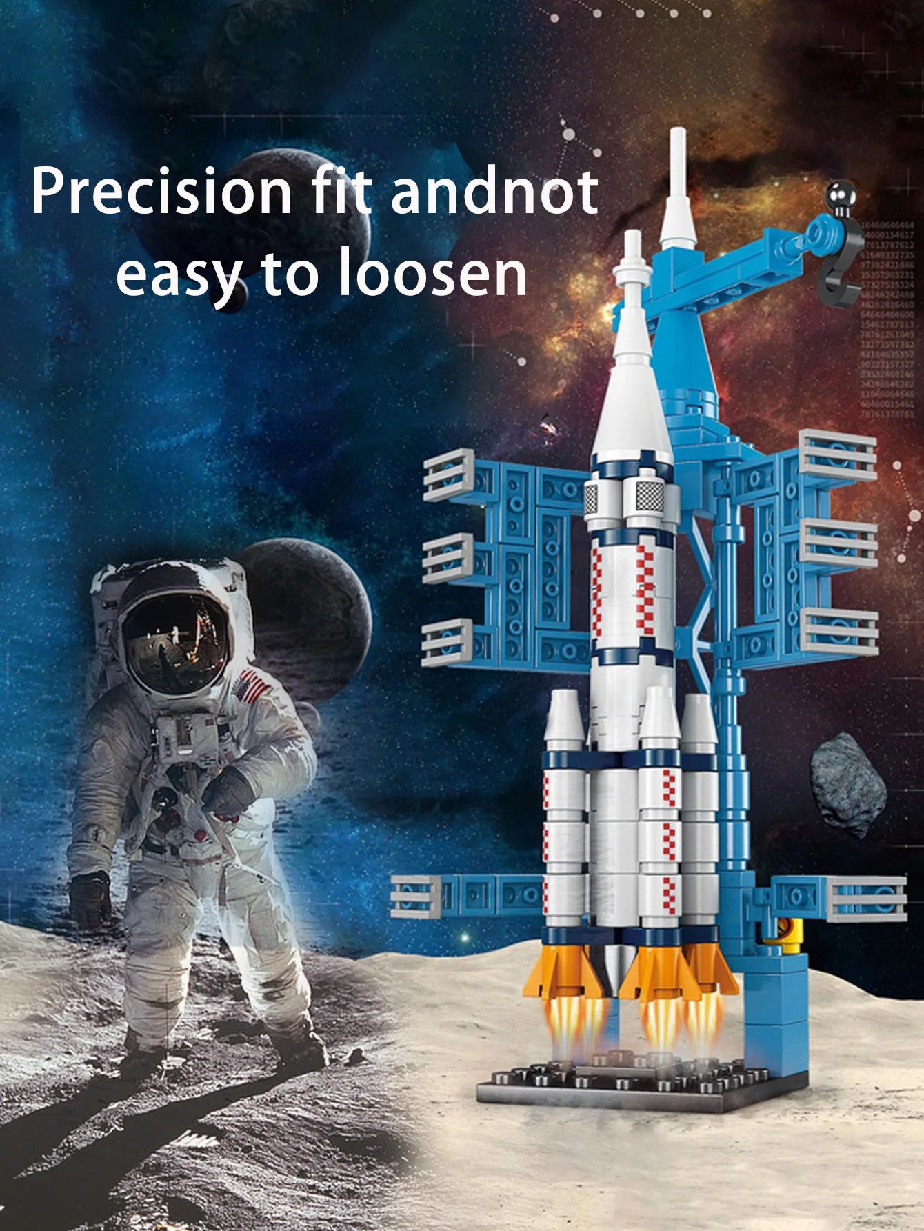 Spacecraft model assembly toys small particle building blocks boys' gifts kindergarten gifts children's toys