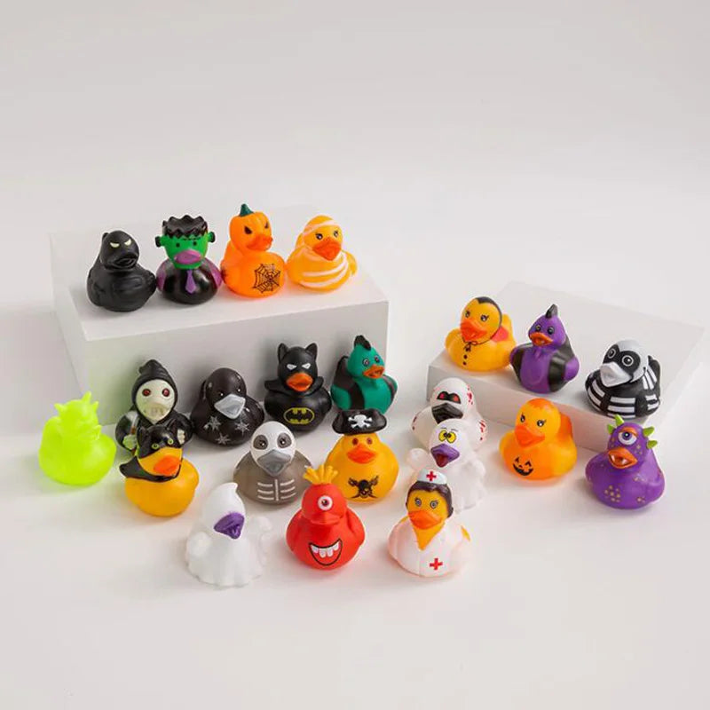 6-24pcs Halloween Rubber Ducks Assorted Rubber Ducks Halloween Ducks for Jeeps Ducking Halloween Decor Halloween Party Favors