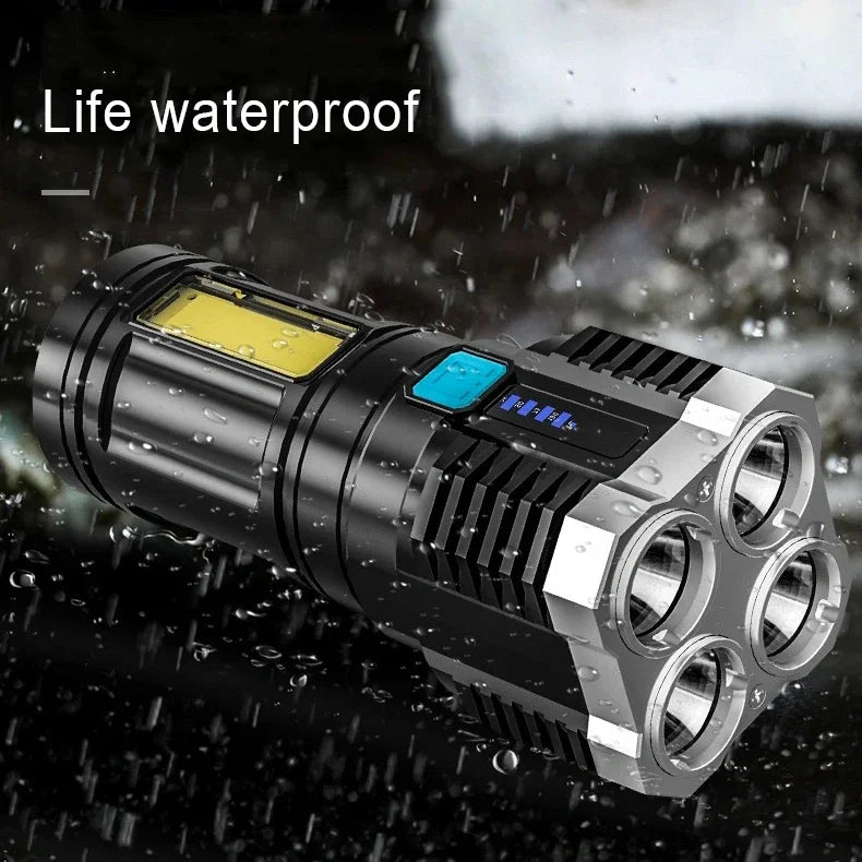 Led Mini Diving Rechargeable High Lumens Torch Long Range Powerful Camping Taschenlampe Linterna Flashlights