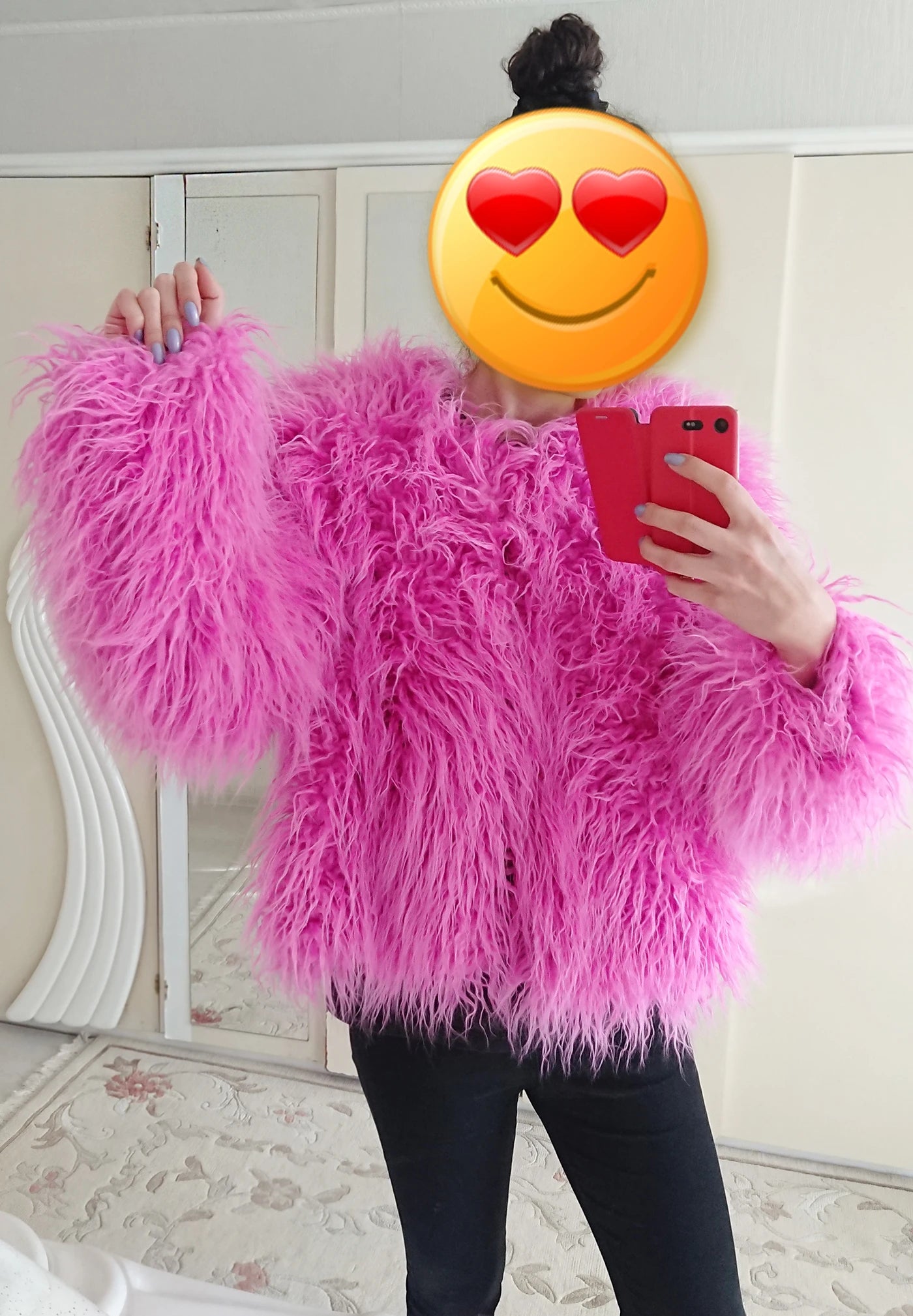 Fur Coats Women Autumn Winter Top Fashion Pink Faux Fur Coat Elegant Thick Warm Faux Fur Jackets for Women 2022