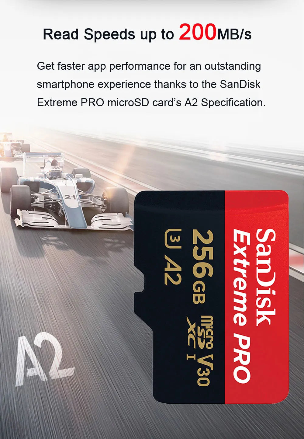 SanDisk Extreme PRO microsd 256GB UHS-I Memory Card 128GB micro SD Card 64GB TF Card 200MB/s Class10 U3 V30 A2 cartao de memoria