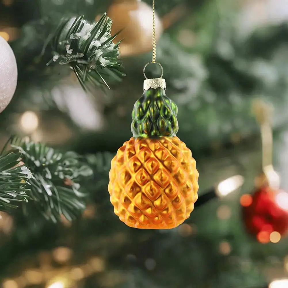 Christmas Tree Decorations Avocado Fruit Pineapple Cupcake Donut Ice Cream Xmas Tree Hanging Pendant New Year Ornament