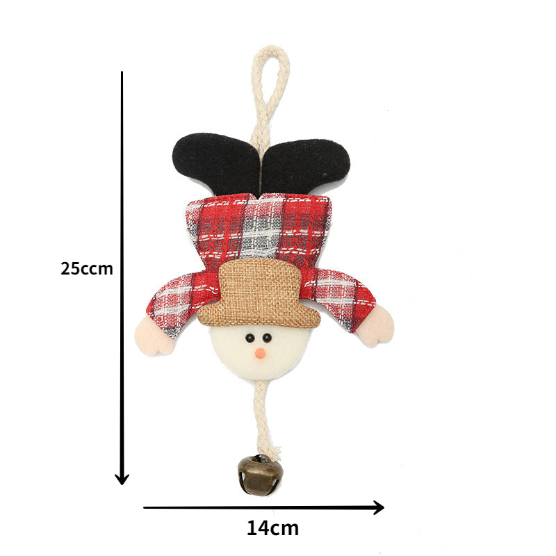 2023 Cute Christmas Santa Snowman Deer Doll Decoration Gift Doll Christmas Tree Hanging Ornament New Year Xmas Home Decoration