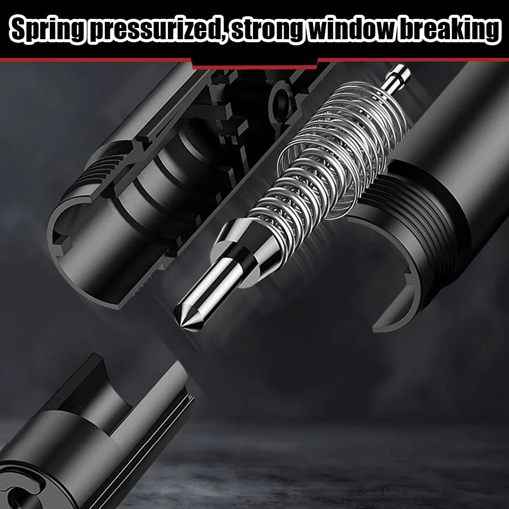 2 In 1 Car Safety Hammer Emergency Glass Breaker Cut The Seat Belt High Hardness Tungsten Steel Rescue Tool Auto Accessories