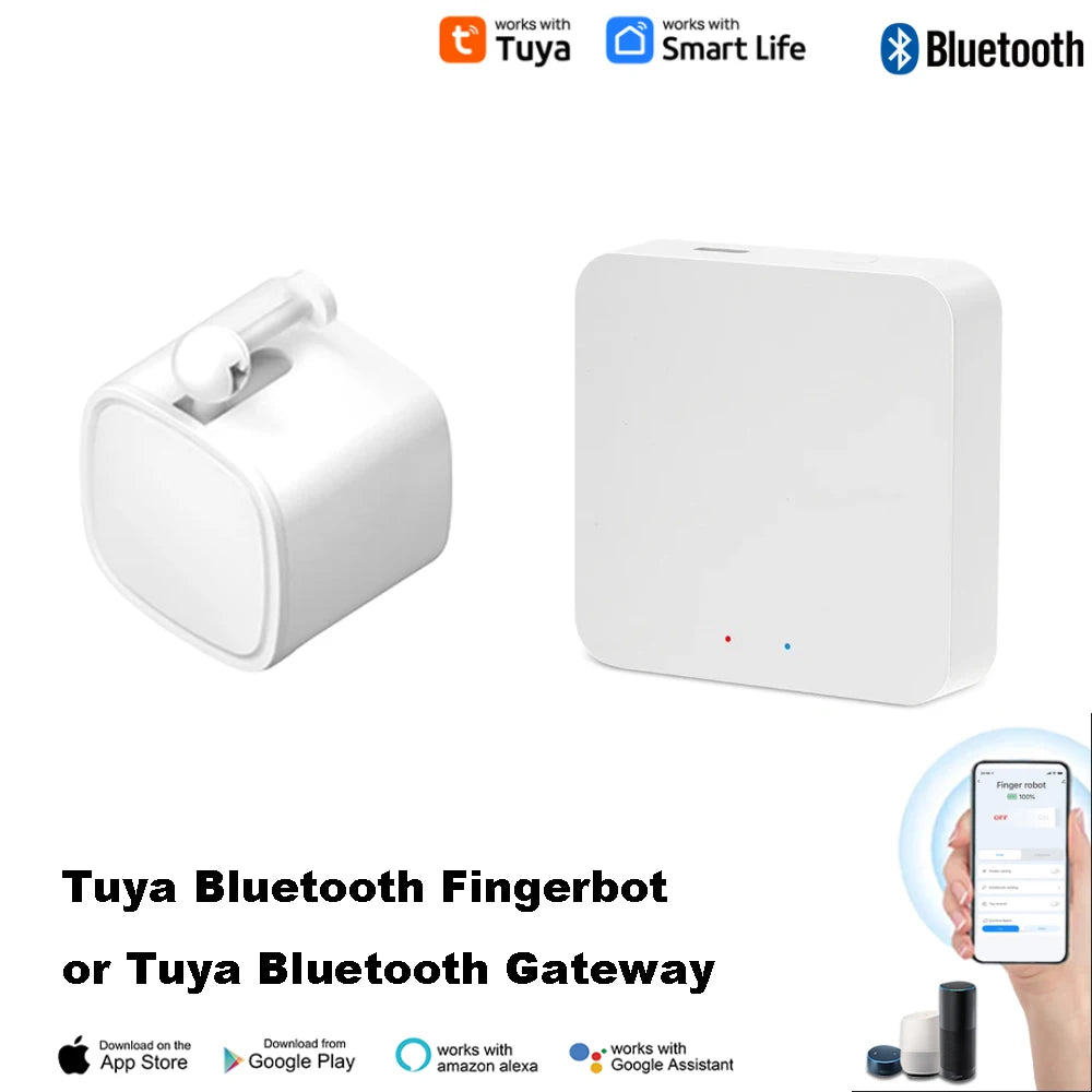 Tuya Bluetooth Finger Robot Switch Button Pusher Smart Life APP Fingerbot Arms Wireless Switch Bot APP Control Pusher Bluetooth