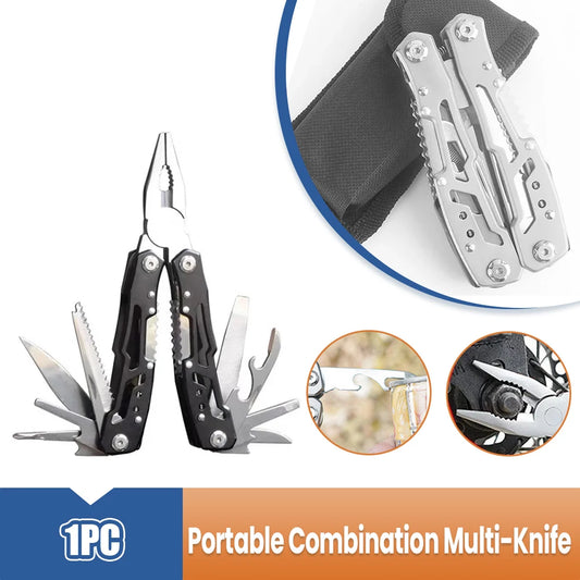 Multipurpose Knife Stainless Steel Multi-tool Pocket Knife Pliers Folding Knife Pliers Portable Folding Blade Survival Knife