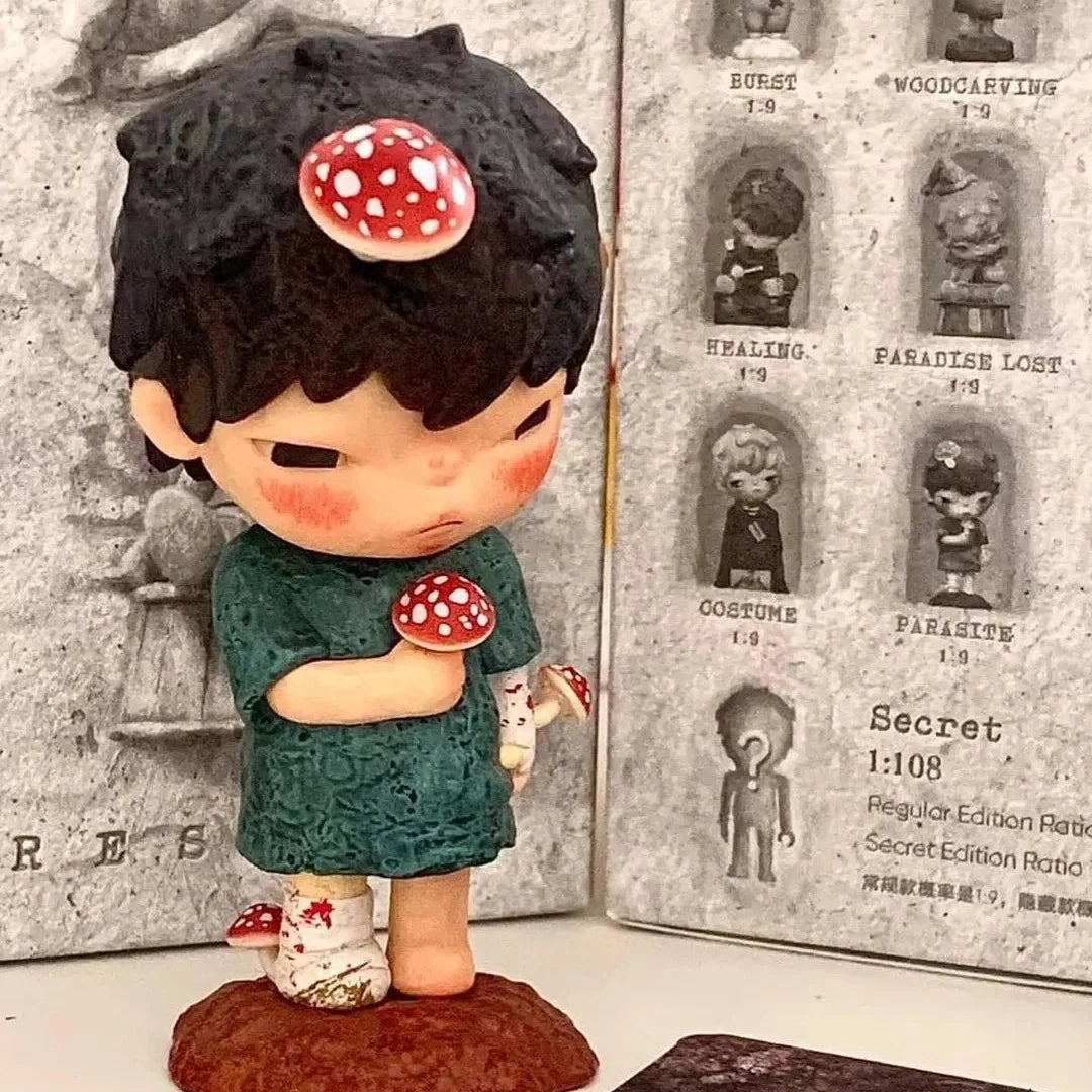 Original Blind Box Hirono The Fifth Generation Reshape Serie Trendy Figurines Home Desktop Decor Dolls Collection Model Toy Gift