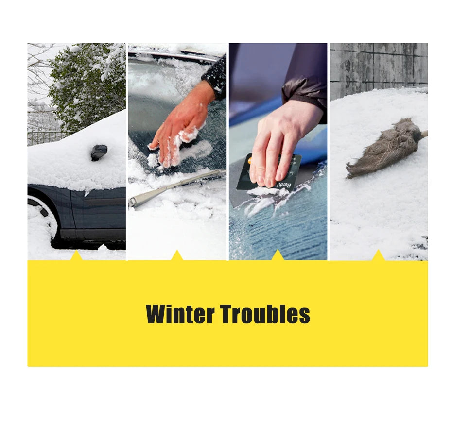 Car Snow Brush Extendable Cleaning Removal Shovel Scraper Winter Auto Brushes Windshield Deicer Remover Tools Wash Defroster