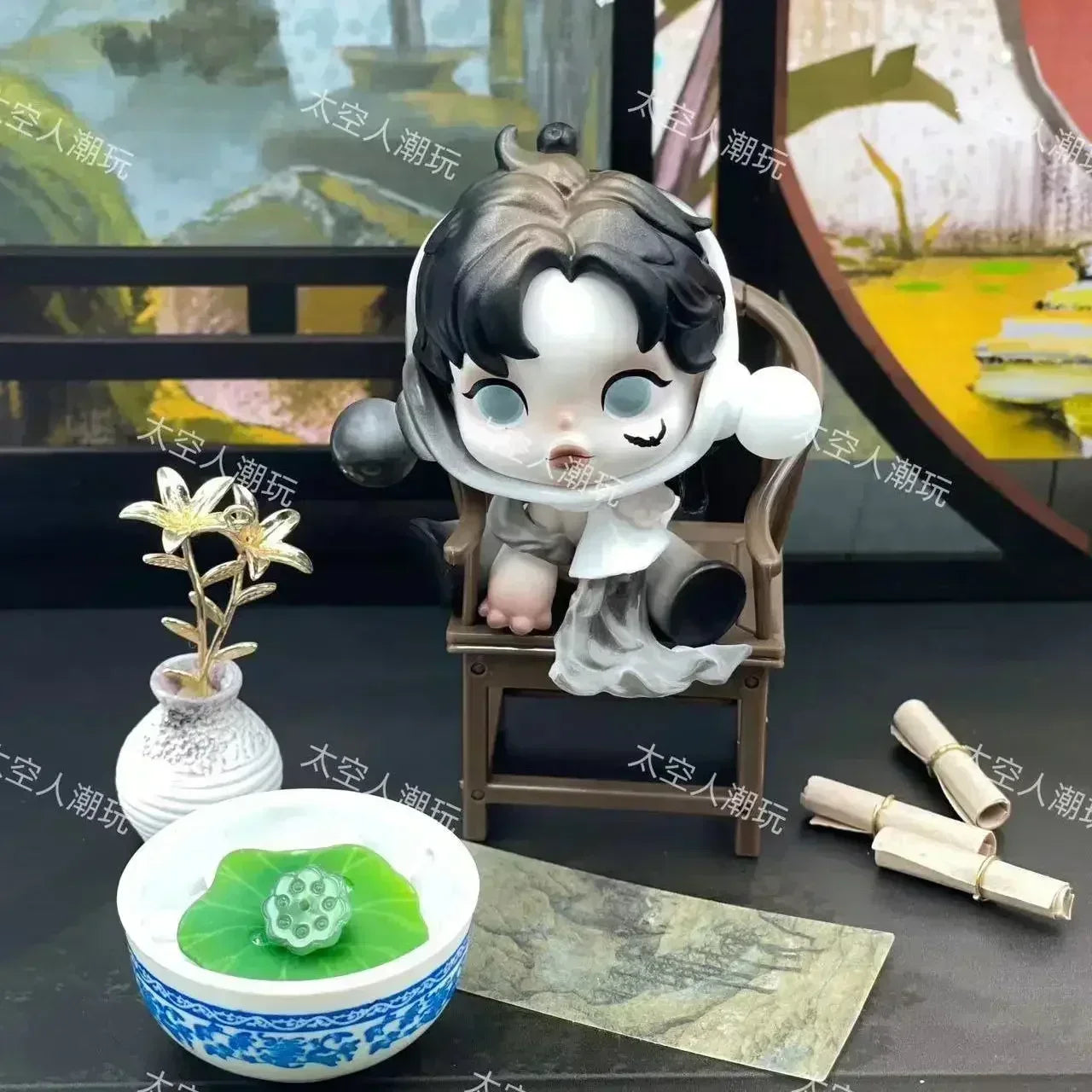 Skullpanda Pre-trial Momei Series Model Toys Sp11 Generation Antique Collection Desk Ornament Decoration Toy Birthday Gifts