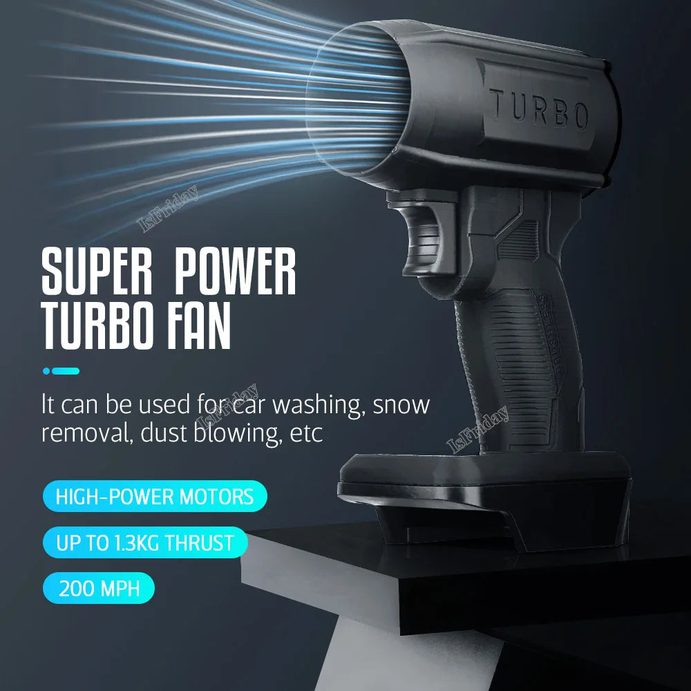 130000 Rotary Air Gun Turbo Jet Fan Electric POWERFUL BLOWERS Handheld Violent Fan Car Wash Snow Removal Air Dryer