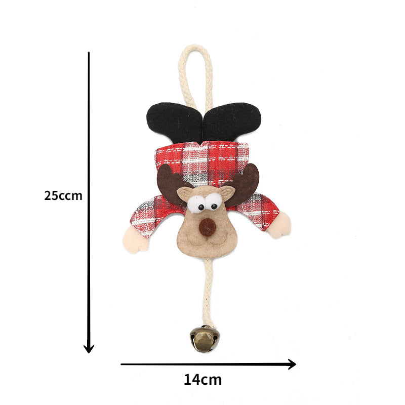 2023 Cute Christmas Santa Snowman Deer Doll Decoration Gift Doll Christmas Tree Hanging Ornament New Year Xmas Home Decoration