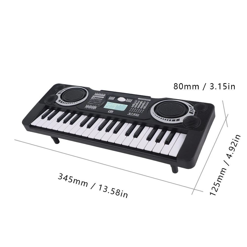 37-key Children's Electronic Piano Keyboard Portable Educational Toy Musical Instrument Organ Children's Christmas Birthday Gift