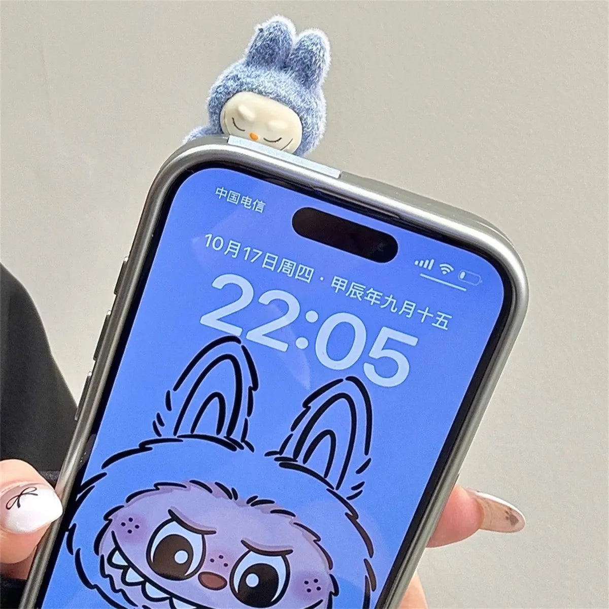 5 Styles Labubu Mobile Phone Shell Prevent Loss and Fall 3D Cartoon Suitable for IPhone 16 Promax Phone Case Girls Birthday Gift