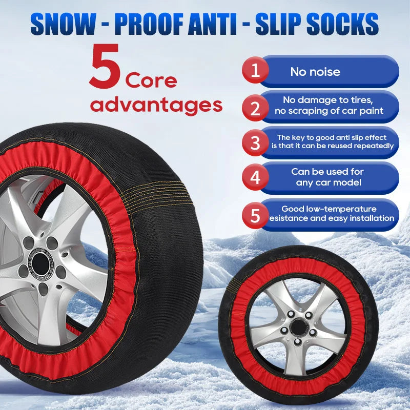 Anti-skid Chains Car Wheel Emergency Tire Chain Snow Socks Winter Car Accessories for Mercedes Benz AMG For BMW For Volkswagen