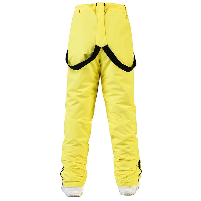 New Thicken Ski Pants Women Windproof Waterproof Winter Snow Pants Outdoor Sports Snowboarding Warm Breathable Trousers