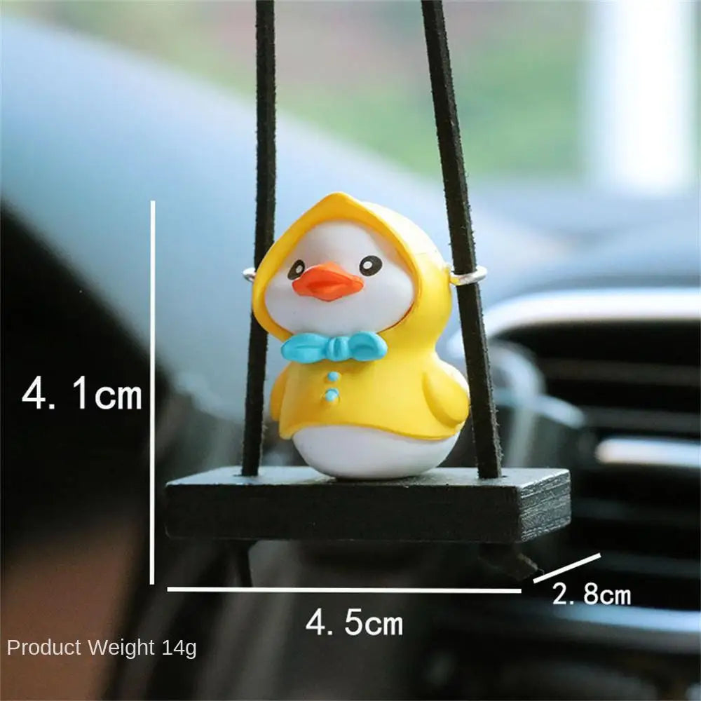 1/2/3PCS Little Yellow Duck Car Pendant Swing Duck Auto Rearview Mirror Hanging Pendant Car Ornaments Car Decorations Interior