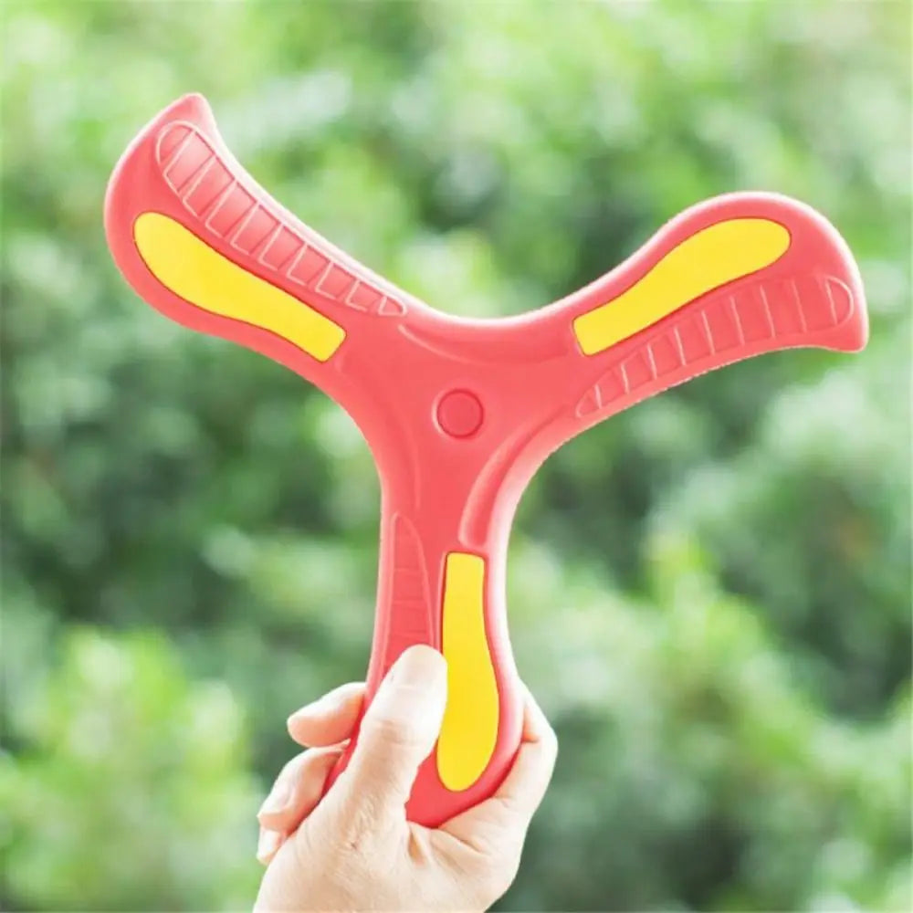 Children Boomerang Soft Three-leaf Cross Outdoor Toy Flying Disc Adult-kids Interactive Sports Toy for Puzzle Decompression Gift