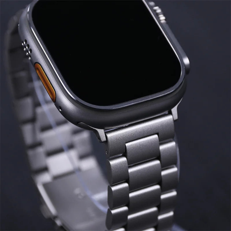 Stainless Steel Strap For Apple Watch Band 45mm Ultra 49mm 41mm 40mm 44mm Strap Metal Bracelet For Iwatch Series 9 10 46mm 42mm