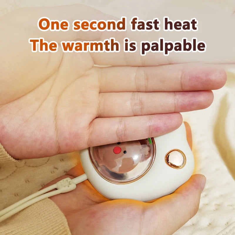 Cute Cat Paw Hand Warmer 500mAh USB Rechargeable Portable Winter Keep Warm Gadget Pocket Mini Electric Heater Hand Warmer