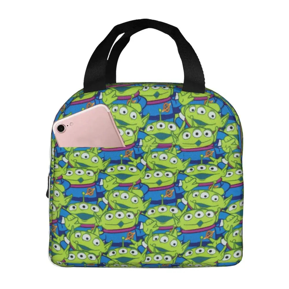 Custom Toy Story Buzz Ranger Suit Insulated Lunch Bag Reusable Thermal Cooler Bento Box For Women Food Container Tote Bags