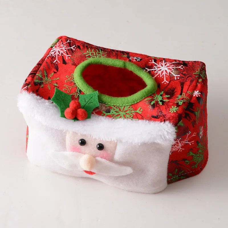 2024 New Christmas Decoration Paper Towel Cover Christmas Desktop Atmosphere Decoration Christmass Supplies Christmass Pendant