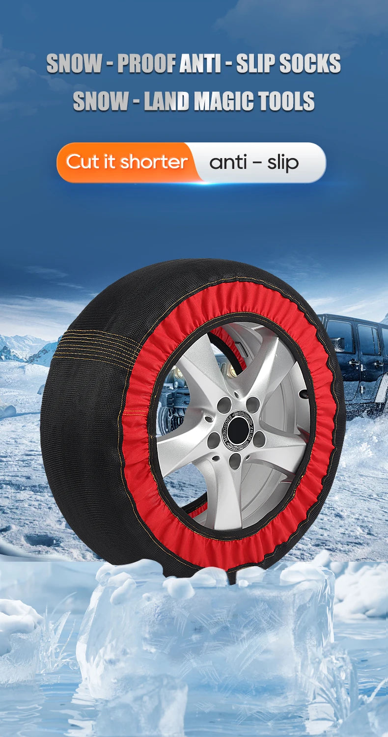 Anti-skid Chains Car Wheel Emergency Tire Chain Snow Socks Winter Car Accessories for Mercedes Benz AMG For BMW For Volkswagen