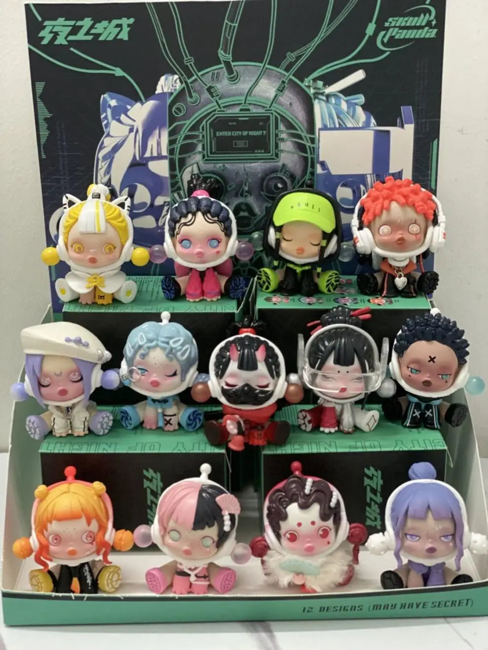 Skullpanda SP Night City series mysterious box toys, original anime models, cute characters, blind boxes, children's gifts