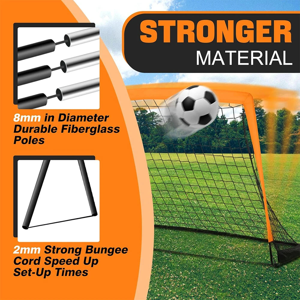 Portable Soccer Goals for Backyard Indoor and Outdoor Pop Up Soccer Goals Foldable Mobile Training Football Net