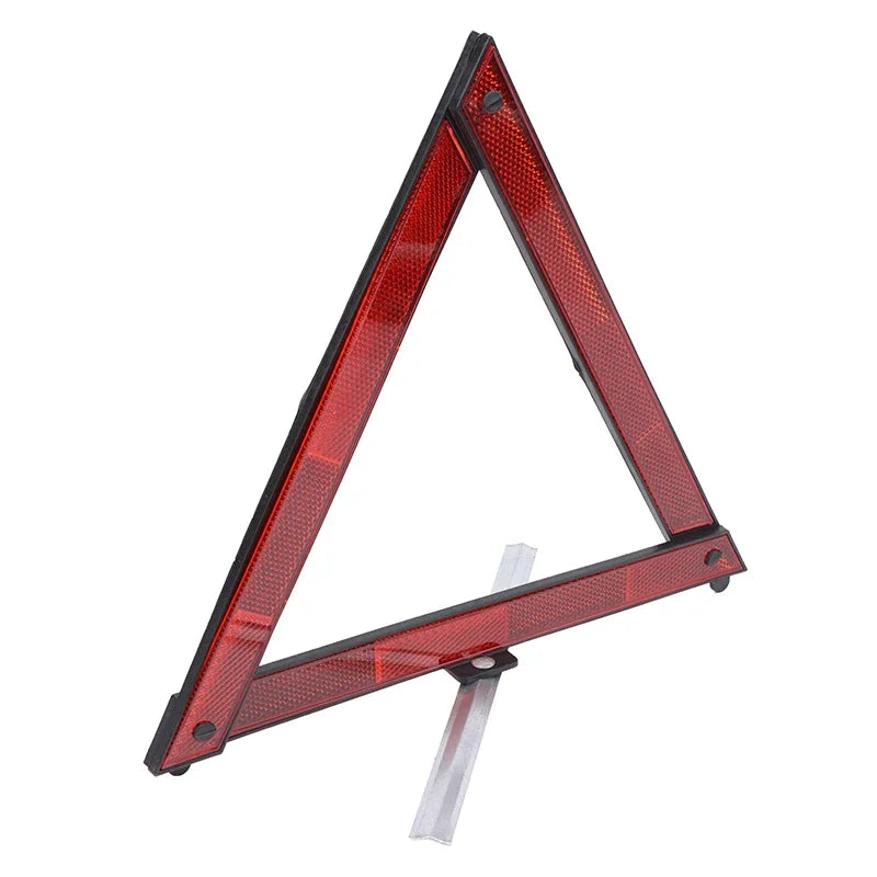 Car Tripod Folded Stop Sign Reflector Car Emergency Breakdown Warning Tool Triangle Red Reflective Safety Hazard Car Accessories