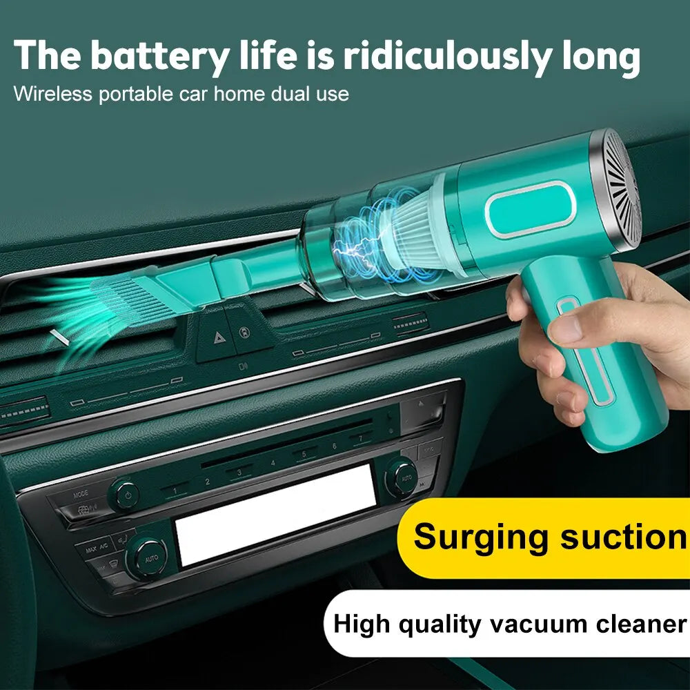 Car Cordless Vacuum Cleaner Portable Large Suction Household Cleaning Equipment Handheld Dust Collector Small Mini Dust Blower