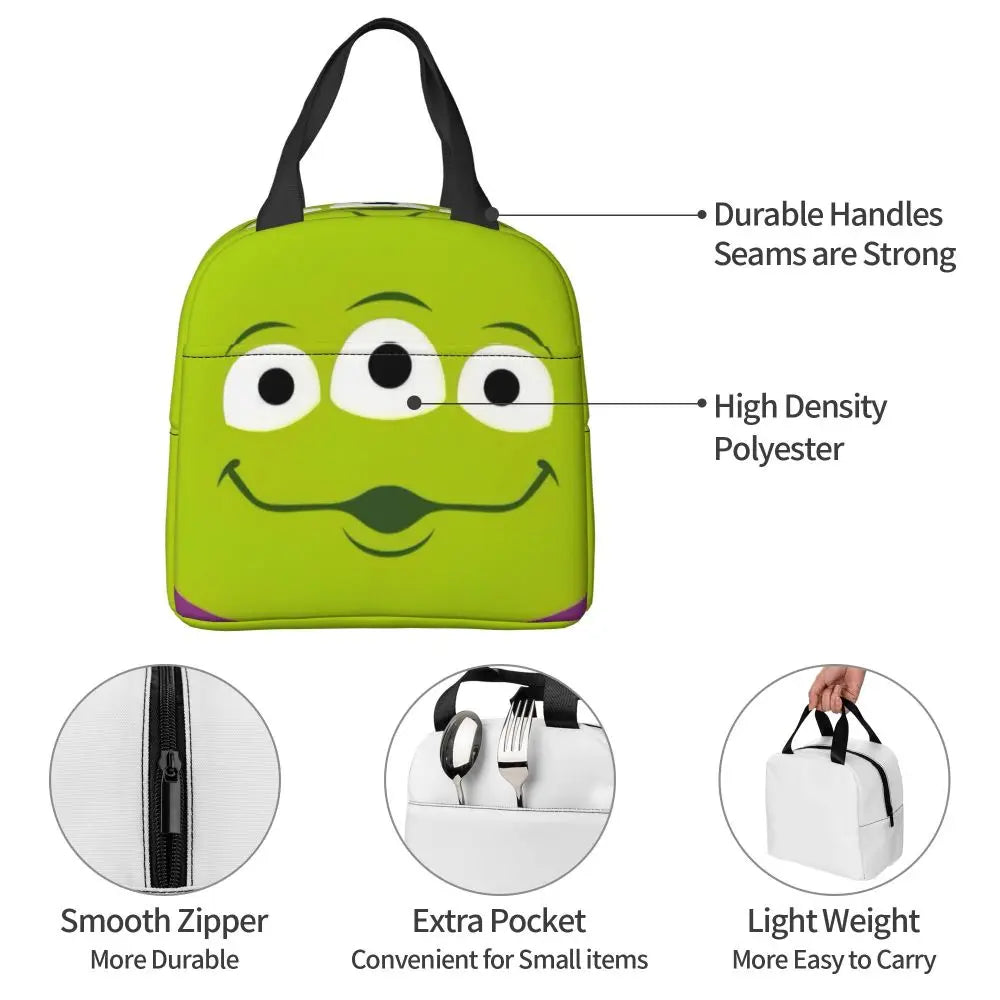 Custom Toy Story Buzz Ranger Suit Insulated Lunch Bag Reusable Thermal Cooler Bento Box For Women Food Container Tote Bags