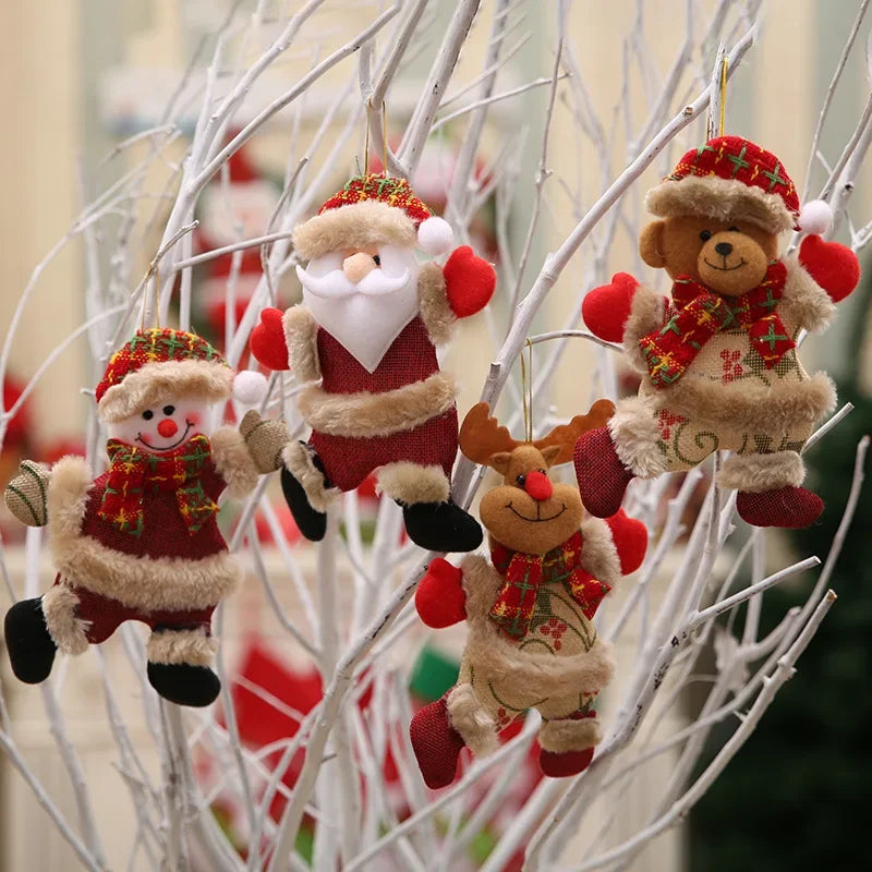 Dancing Santa Merry Christmas Ornaments Xmas Tree Hanging Pendant Christmas Tree Decoration Home Decor 2024 Xmas Children'S Gift