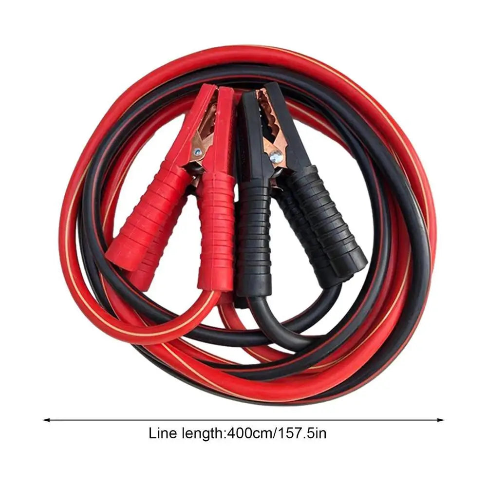 Auto Battery Heavy Duty Jumper Cables 4M 2000A Booster Cables For Cars Truck SUV Positive And Negative Firewire Jump Start Cable