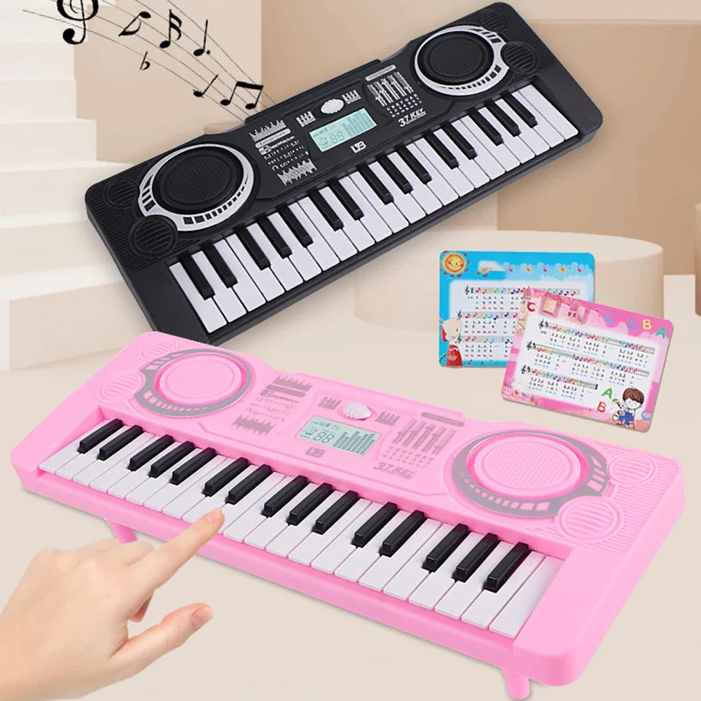 37-key Children's Electronic Piano Keyboard Portable Educational Toy Musical Instrument Organ Children's Christmas Birthday Gift