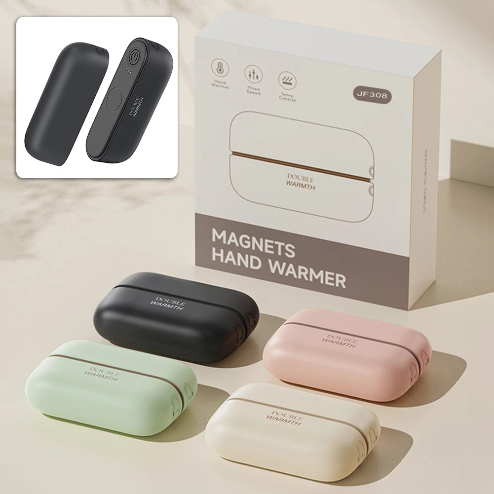 2 In 1 Hand Warmers Rechargeable Long-lasting Heat Electric Keep Warm Tool Present For Family Friends