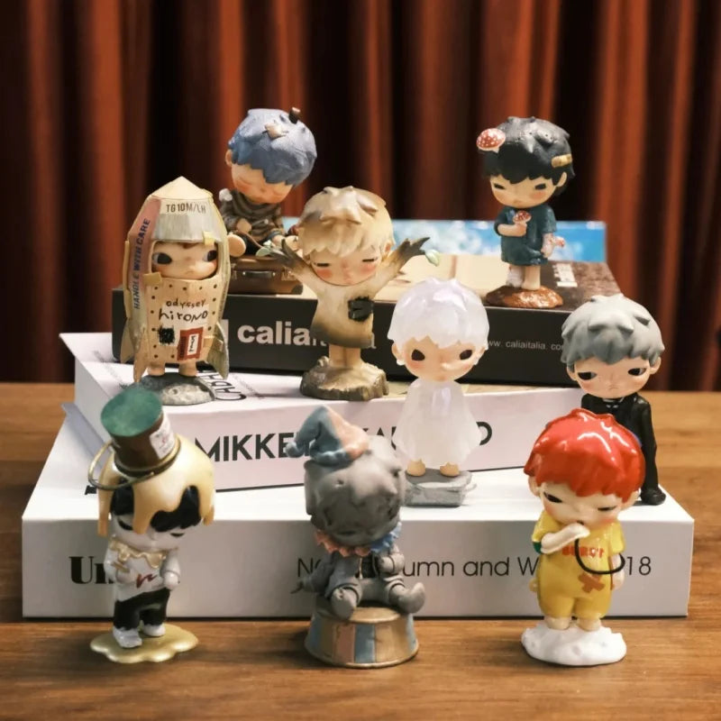 Original Blind Box Hirono The Fifth Generation Reshape Serie Trendy Figurines Home Desktop Decor Dolls Collection Model Toy Gift