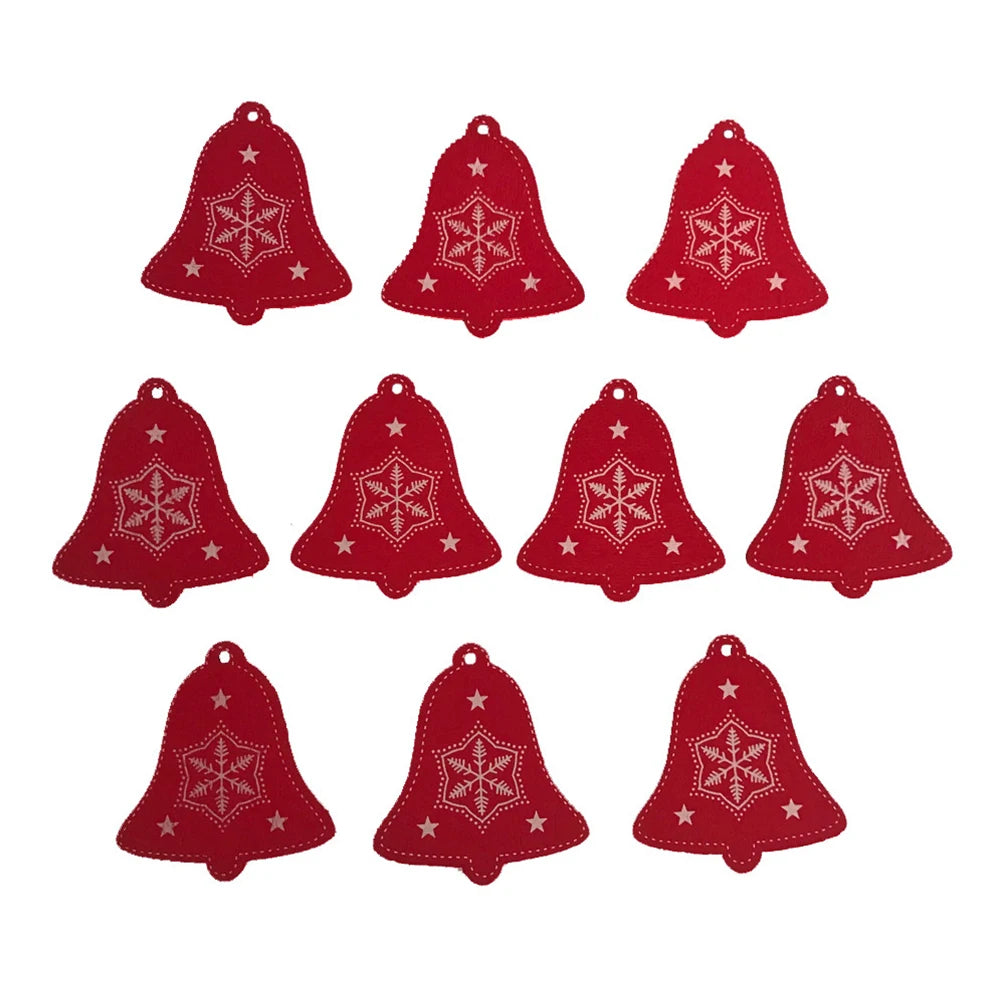 1Pcs Christmas Wooden Ornaments DIY Xmas Tree Hanging Pendants Decoration Home 2024 New Year Drop Ornament Party Decor Supplies