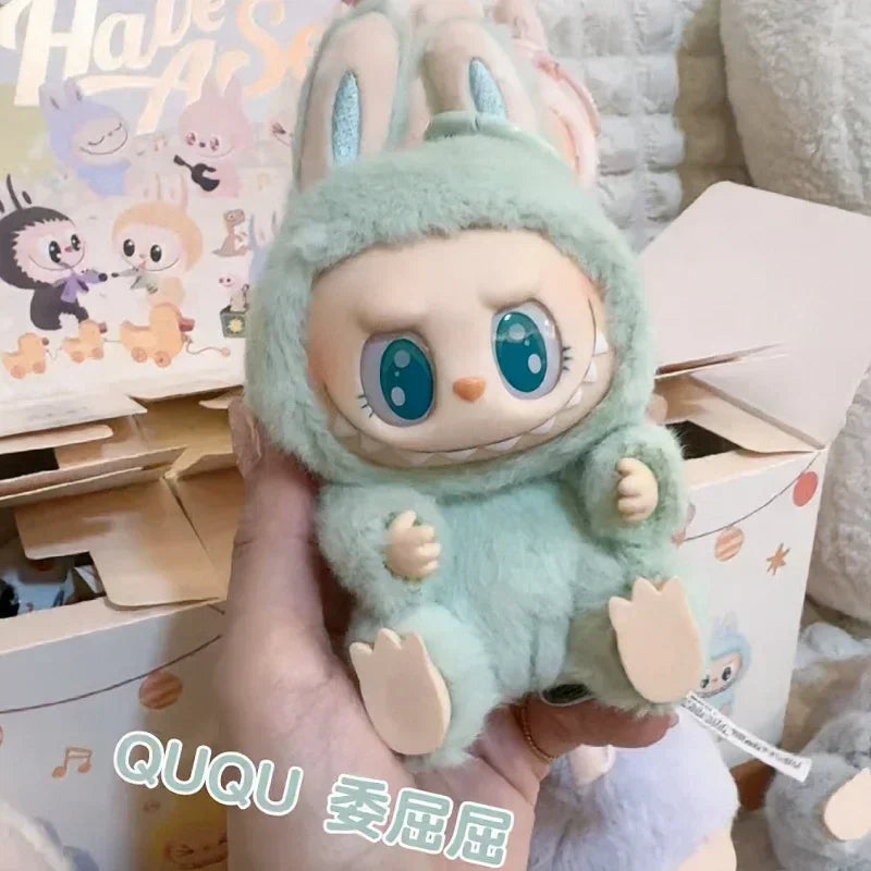 Hot Sale Anime Figure Labubu Have A Seat Series Vinyl Pendant Doll Model Toy Cute Monster Replica Keychain Toys Birthday Gifts