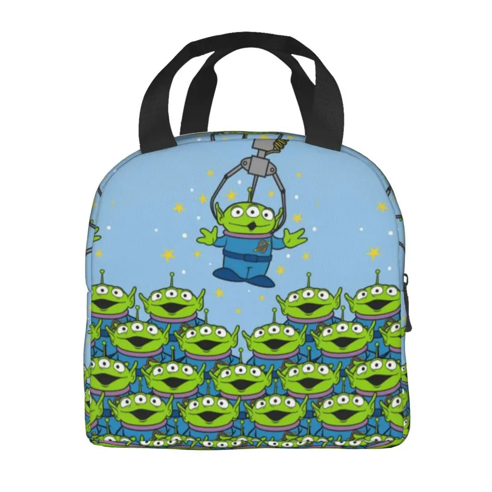 Custom Toy Story Buzz Ranger Suit Insulated Lunch Bag Reusable Thermal Cooler Bento Box For Women Food Container Tote Bags