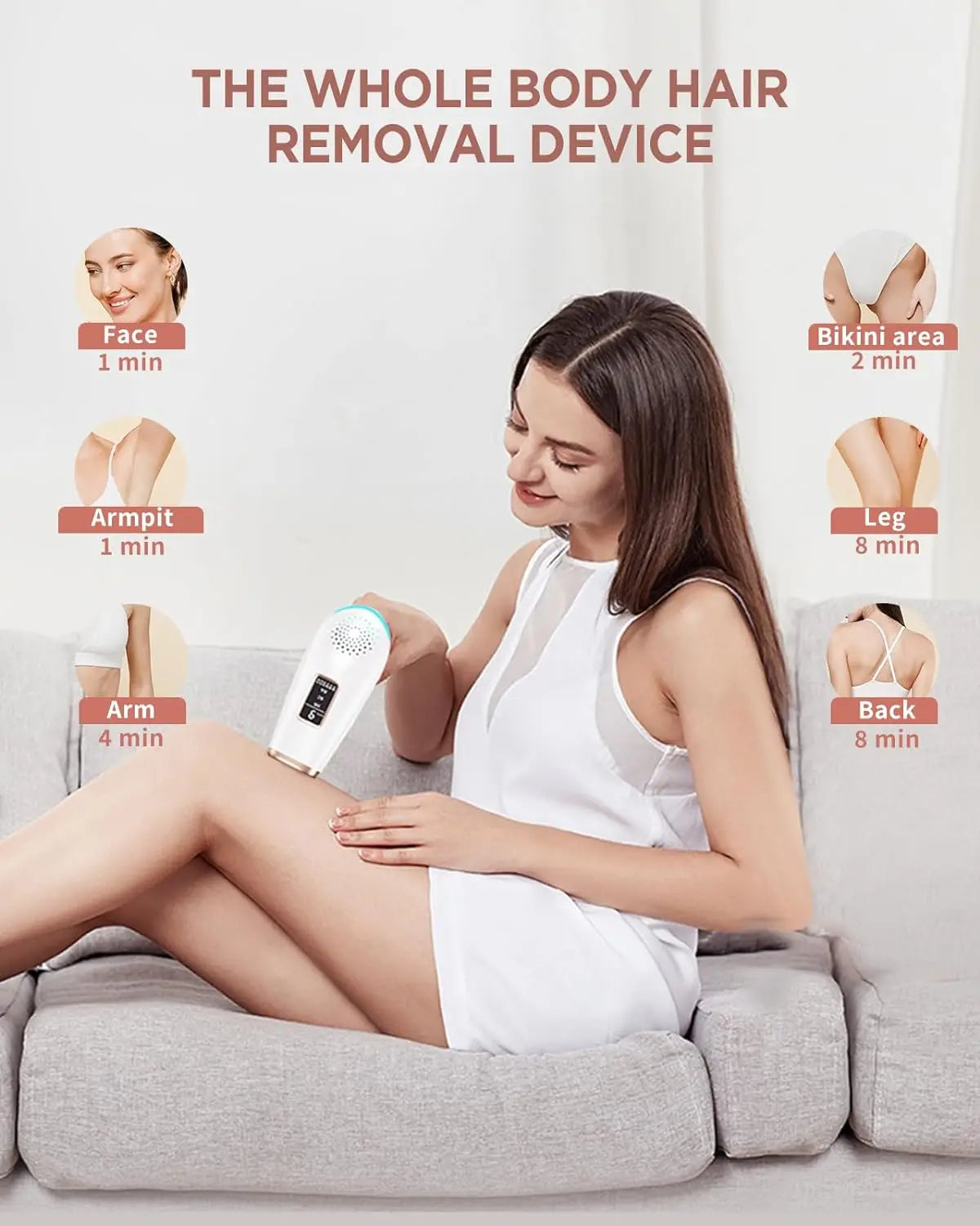 999900 Flashes IPL Hair Removal LCD Display Facial Body Arms Bikinis Photoepilator Home Use For Women Men Hair Removal Machine